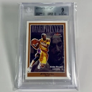 2003-04 Fleer Tradition #227 Kobe Bryant AW BGS 9 1/29/22 (9, 9,5, 9, 9,5) - Imagen 1 de 4