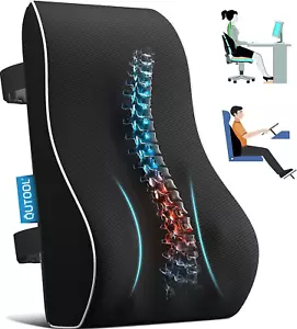 Lumbar Support Pillow for Office Chair Back Support Pillow for Car, Computer, Ga - Picture 1 of 12