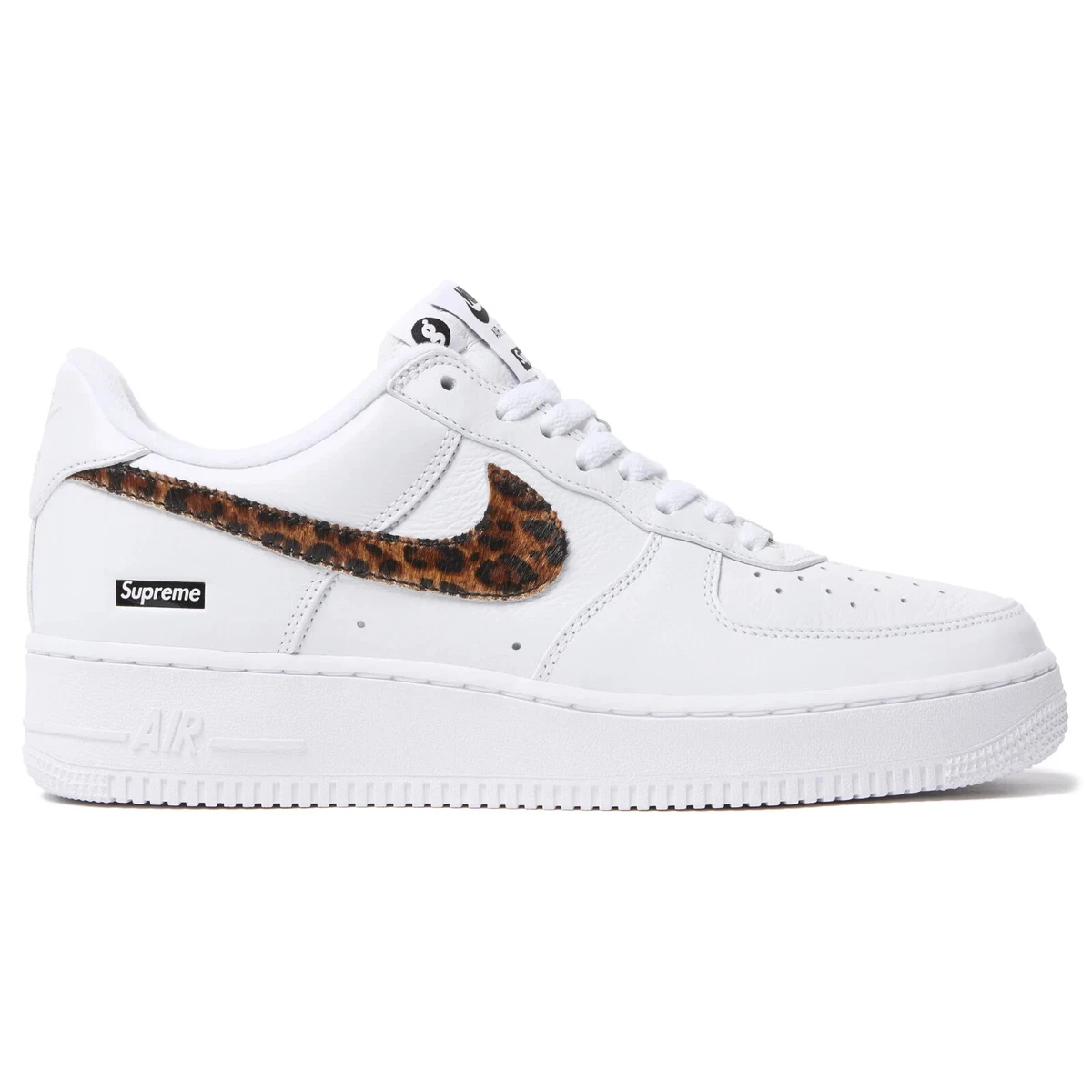 Nike Supreme x GOODENOUGH x Air Force 1 Low White Cheetah Print