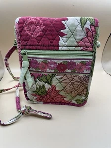 Borsa a tracolla Vera Bradley rosa floreale - Hello Dahlia - mini hipster usata - Foto 1 di 19
