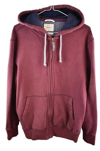 WHITE STUFF Red Hoodie size L Mens Full Zip Jumper Casual Outdoors Outerwear - Picture 1 of 9