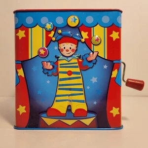 Schylling's Silly Circus Musical Jack-In-The-Box PopUp Clown Hand Crank Toy 2010 - Picture 1 of 11