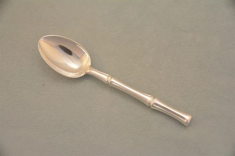 Tiffany Bamboo Sterling Silver 4-1/4" Demitasse Spoon No Monogram Cover