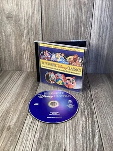 10 Favorite Disney Classics (CD) Aladdin Cinderella Little Mermaid Pinocchio - Picture 1 of 12