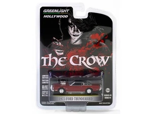 1973 FORD THUNDERBIRD DARK RED "THE CROW" (1994) 1/64 CAR BY GREENLIGHT 62020 D