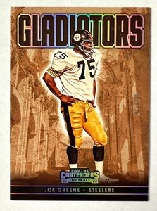 2022 Contenders Joe Greene Gladiators Insert Card SP #/99 Steelers Legend! - Bild 1 von 3
