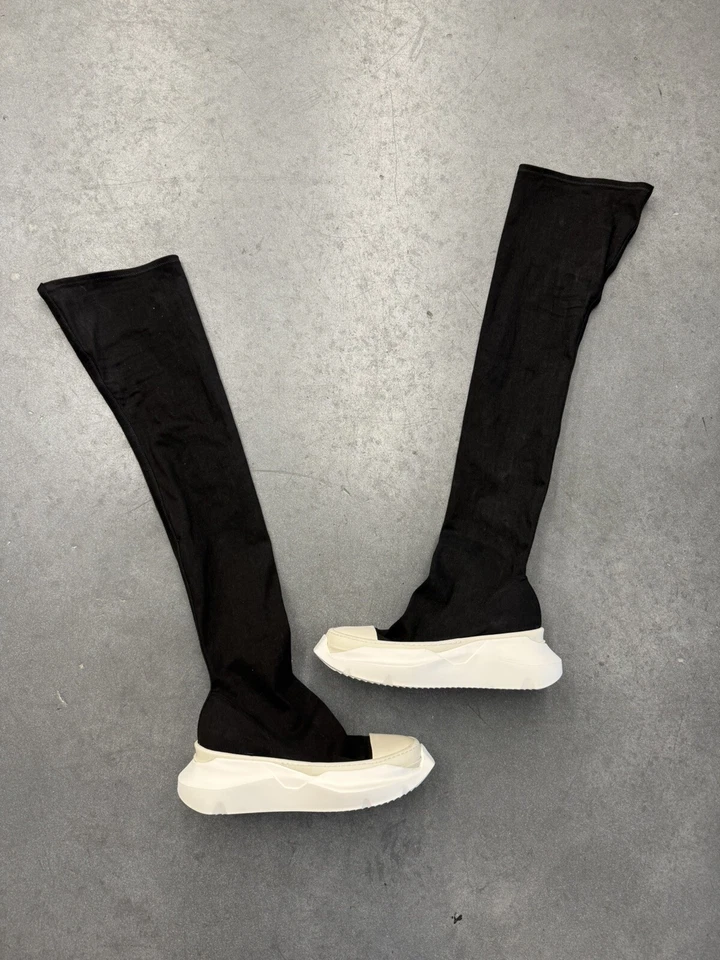Botas de mezclilla Rick Owens DRKSHDW medias abstractas talla 41/11 EE. UU. Foto 1 de 4