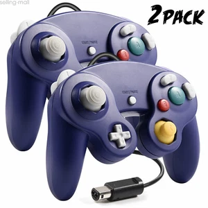 2 Pack Wired Gamecube Controller Gamepad Joystick Compatible for Gamecube &Wii U - Picture 1 of 12