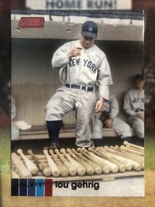 Lou Gehrig 2020 Topps Stadium Club Red Foil #35 HOF New York Yankees Great!