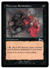 Phyrexian Reclamation 1999 Urza's Legacy Black Enchantment MTG LP Actual Pic AZ3