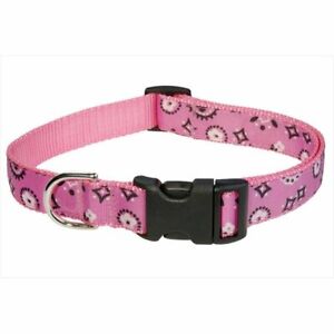 Sassy Dog Wear BANDANA PINK4-C Bandana Dog Collar Pink - Large