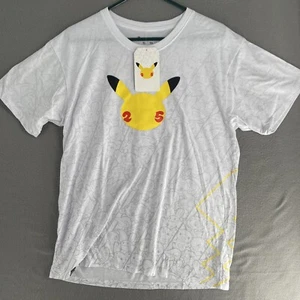 Pokémon Pikachu 25 Anniversary Shirt Herren XL Kurzarm RAR Discontinued - Bild 1 von 11