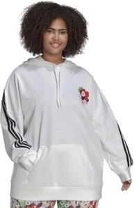 adidas x Marimekko Womens Hoodie (Plus Size) - White / 2X - Picture 1 of 1
