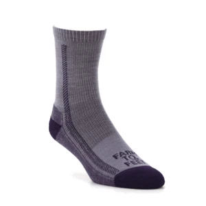 Farm to Feet Kid's Madison Lightweight Crew Socks, Parachute Purple, Medium - Picture 1 of 1