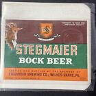 Vintage 1955 Stegmaier Bock Beer Unused Paper Label Wilkes-Barre Pa Q2028