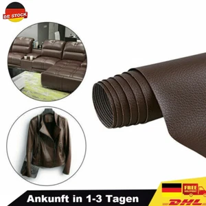 Leather repair faux leather patch self-adhesive patch sofa car seat repair DE - Picture 1 of 12