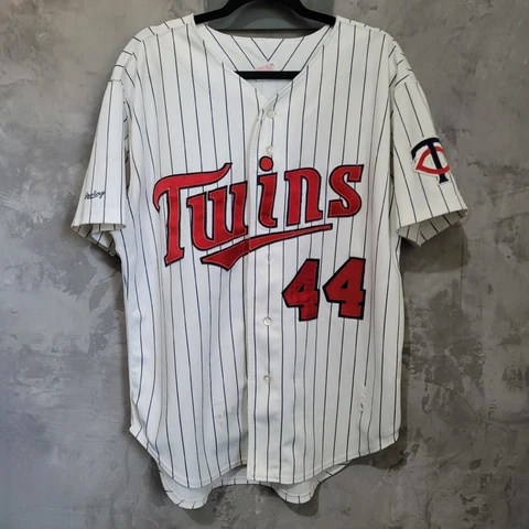 MEN'S VINTAGE RAWLINGS MINNESOTA TWINS BASEBALL JERSEY SIZE 46 MLB Cover