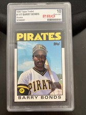 1983 Topps Traded 11T Barry Bonds RC Rookie Graded PRO 10 Gem Mint Pirates Giant