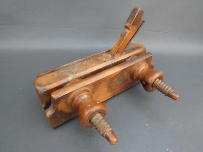 Wooden Dutch screw stem sash fillister plane vintage old tool - Image 1 of 4