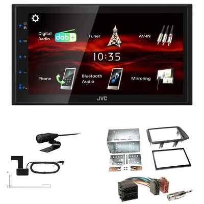 JVC KW-M180DBT 2DIN DAB+ Autoradio für Fiat Panda 2003-2012 grau - Bild 1 von 4