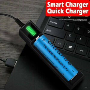 18650 Battery Charge Universal 3.7V Rechargeable Li-ion Battery Smart Charger AU