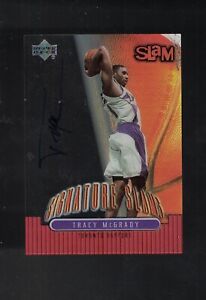 2000-01 Upper Deck Signature Slam Basketball Tracy McGrady Auto