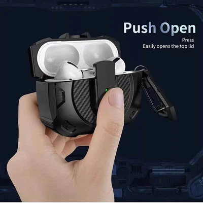 Pour Apple Airpods Pro 3E/2E/1Re Génération Étui Pour Écouteurs Antichoc Wi / - Photo 1/4