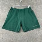 Peace Quiet Shorts Mens Medium Green French Terry Cotton Museum Of Logo USA Made