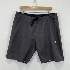 Boardshorts Volcom Hombres 36 Carbón Cordón Natación Surf Playa Verano - Imagen 1 de 7