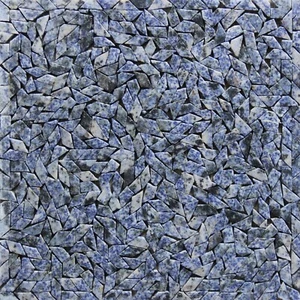 Mosaic Marble Azul Bahia Handmade Wall Floor Crazy Cut Tile Sheet - Picture 1 of 1