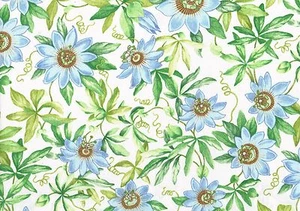 Robert Allen Fabric Passion Floral Pacific Outdoor Daisies  Drapery Upholstery  - Picture 1 of 2