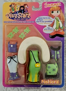 Mattel Diva Starz Summer Doll Fashions Outfit Set NRFP 2000 GRÜN LILA - Bild 1 von 9