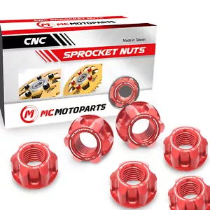 Red Rear Hub Sprocket Flange Nut For Ducati Panigale V4 R 19 20 21 22 23 24 - Foto 1 di 6