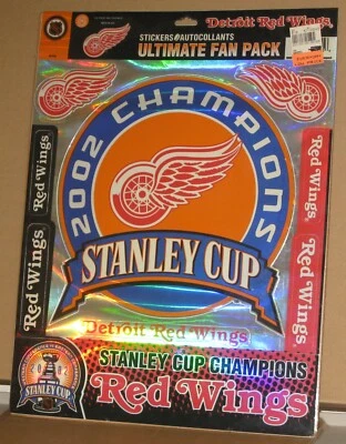 Cal Print & Graphics Sticker Magic Detroit Red Wings set new in Package!! RARE!! - Image 1 of 2