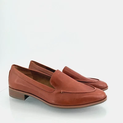 Mocasines aerosoles para mujer East Side talla 12 M cuero marrón sin cordones cómodos carrera Foto 1 de 4