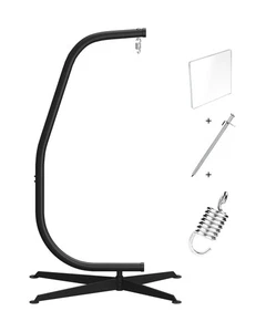 GREENSTELL Hängemattenschaukelständer, hängendes C-Ständer mit Karabinerhaken, für drinnen,... - Bild 1 von 9