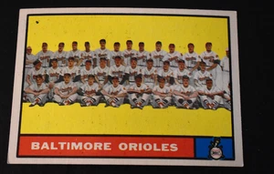 Topps Baseball 1961 n. 159 Baltimore Orioles Team - EX/MT - Foto 1 di 2