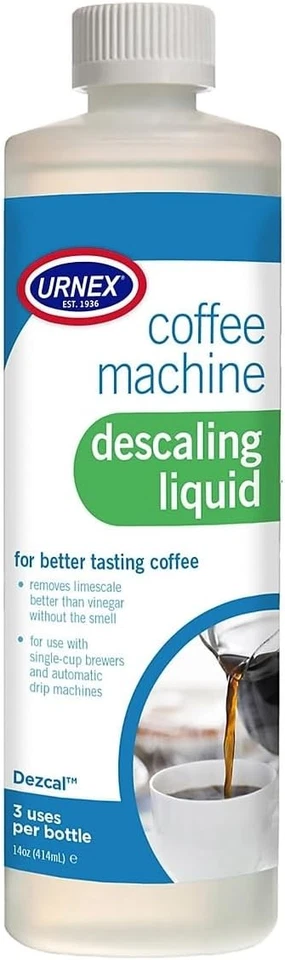 Urnex Coffee Maker Cleaner and Descaler - 3 Uses Per Bottle - Professional...  - Image 1 of 1