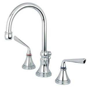 Kingston Brass KS298.ZL Silver Sage 1.2 GPM Widespread Bathroom - Chrome - Picture 1 of 5