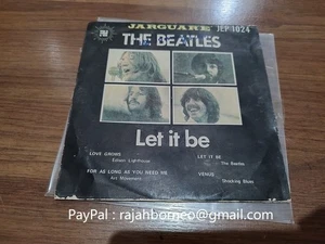 70s The Beatles Let It Be On Cover Jarguar Label Malaysia Only 7” EP John Lennon - Picture 1 of 4