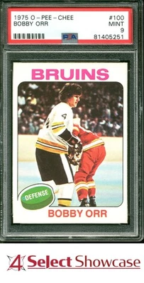 1975 O-PEE-CHEE #100 BOBBY ORR BRUINS HOF PSA 9 - Image 1 of 4