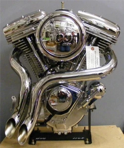 new BIG BORE  2 INCH CHROME  EXHAUST HARLEY SPORTSTER 1984-2015 laf BIG RADIUS - Picture 1 of 1