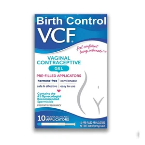 vaginal Contraceptive Gel for Prevention of Pregnancy-10 Individual Sealed Appli - Picture 1 of 6