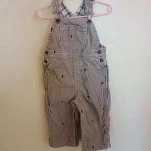Janie and Jack beige Cord Urlaub Elch Overall 18-24 Monate - Bild 1 von 8
