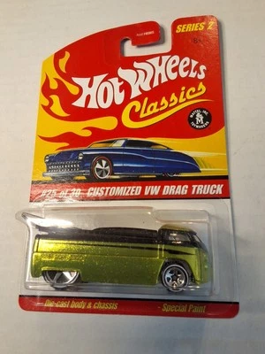 Camión de arrastre VW Hot Wheels Classics serie 2 personalizado escala 25/30 diecast 1:64 Foto 1 de 2