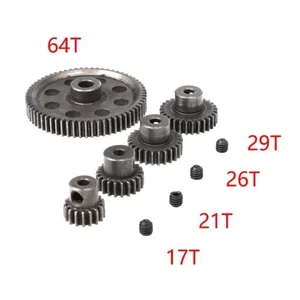 5x RC Motor Zahnrad Ritzel 17T 21T 29T 64T Modul 0.6 Für Welle gehärtet RC Auto - Bild 1 von 12