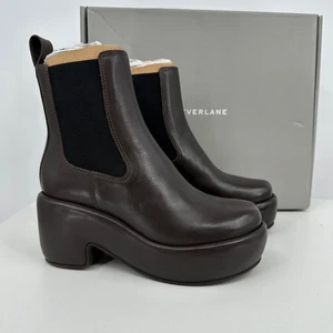 Everlane The Puffa Boot en Marrón Oscuro Talla 7 Chelsea Tobillo 3.25" Plataforma Gruesa - Imagen 1 de 11