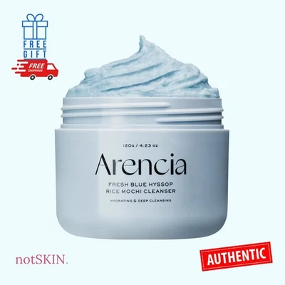 ARENCIA Fresh Blue Hyssop Rice Mochi Cleanser 120g - Image 1 of 4