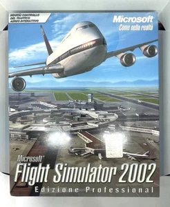 MICROSOFT FLIGHT SIMULATOR 2002 PROFESSIONAL EDITION GIOCO PC | ANCORA IMBALLATO - Foto 1 di 2