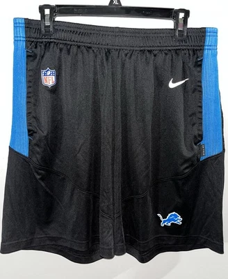 Pantalones Cortos Nike On Field Dri Fit Detroit Lions NFL Negros Para Hombre L Cordón Usados en Excelente Condición Foto 1 de 4